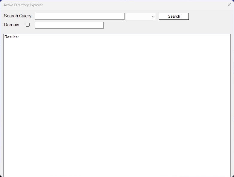 Active Directory Explorer 창
