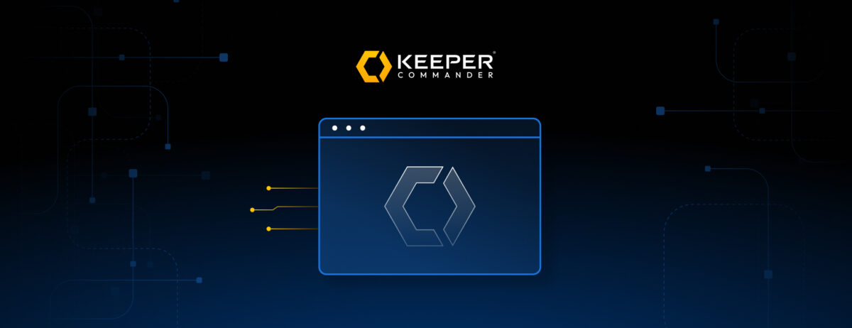 Keeper Commander 로고 화면