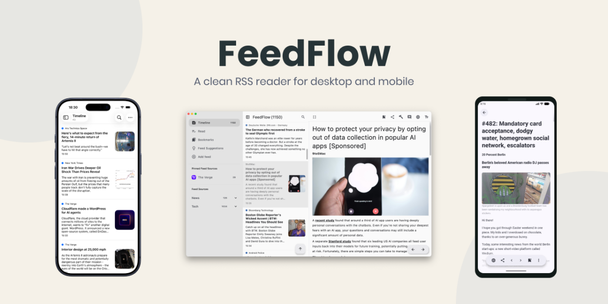 FeedFlow 소개 화면