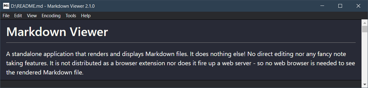 Markdown Viewer - 어두운 배경