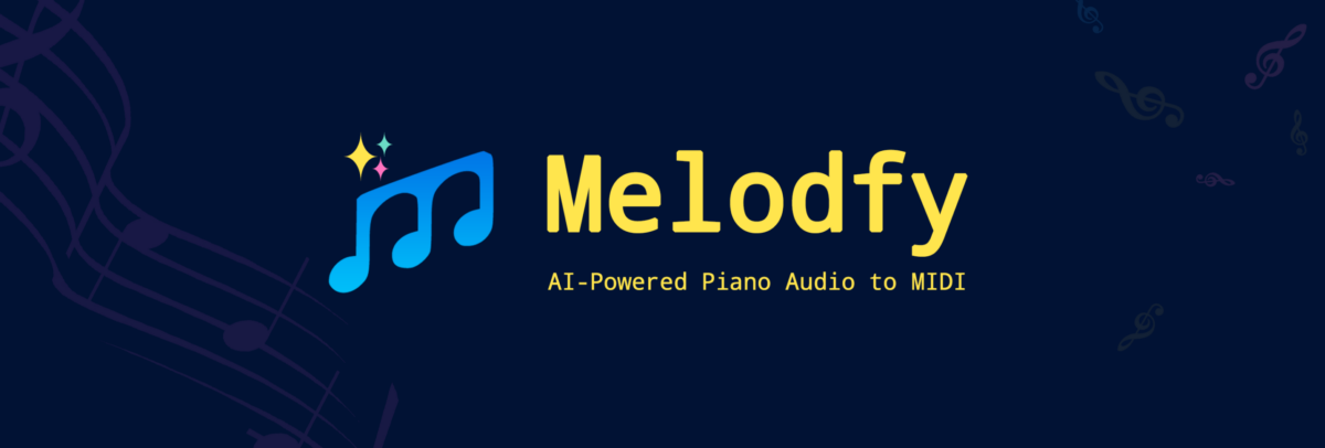 Melodfy 로고 화면