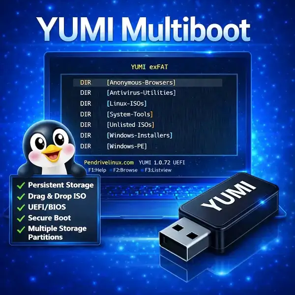 YUMI Multiboot 화면
