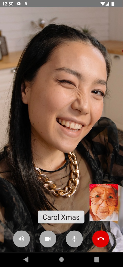 비디오 통화 화면