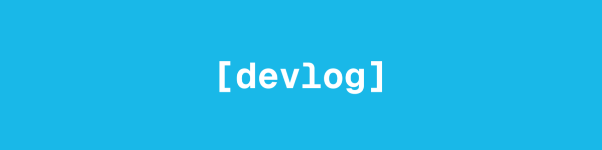 devlog 로고 화면