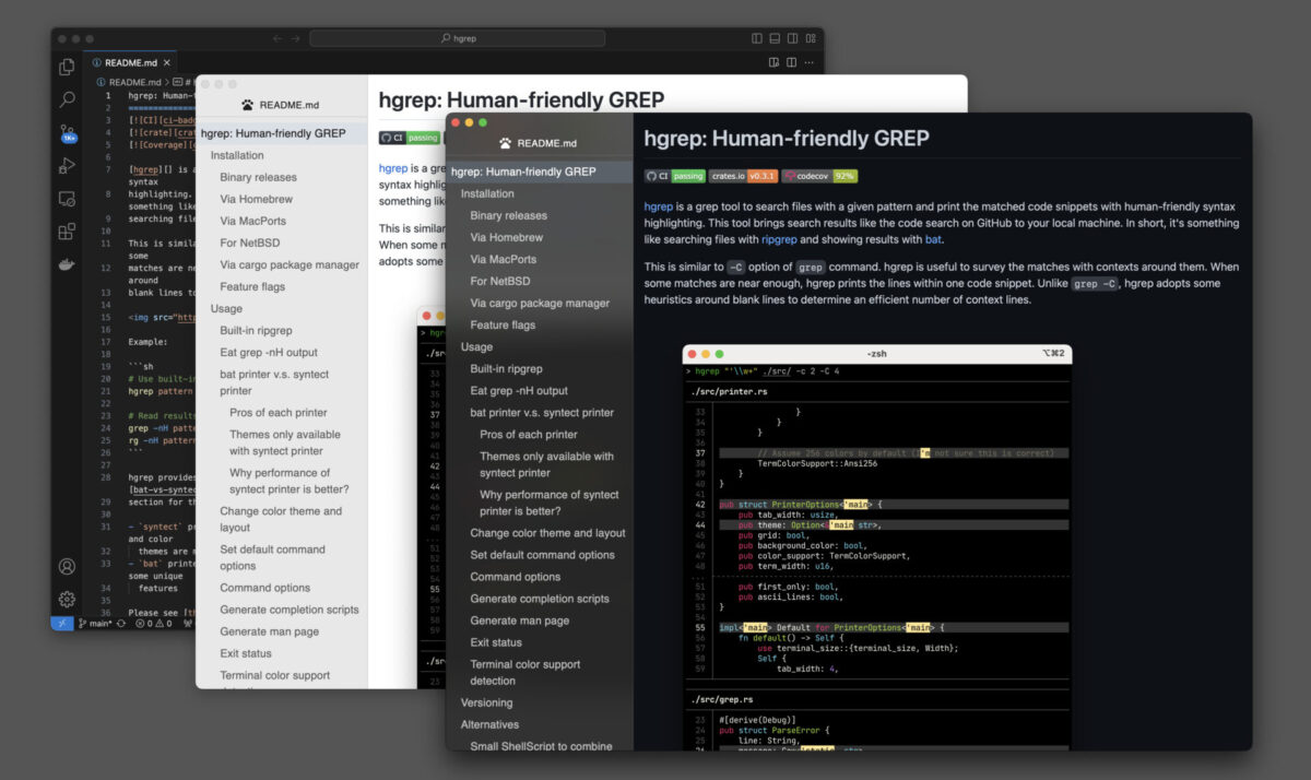 hgrep: Human-friendly GREP