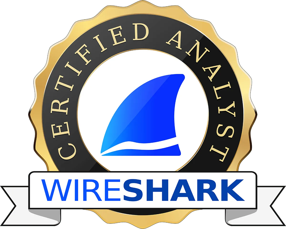 Wireshark 인증 분석가 로고