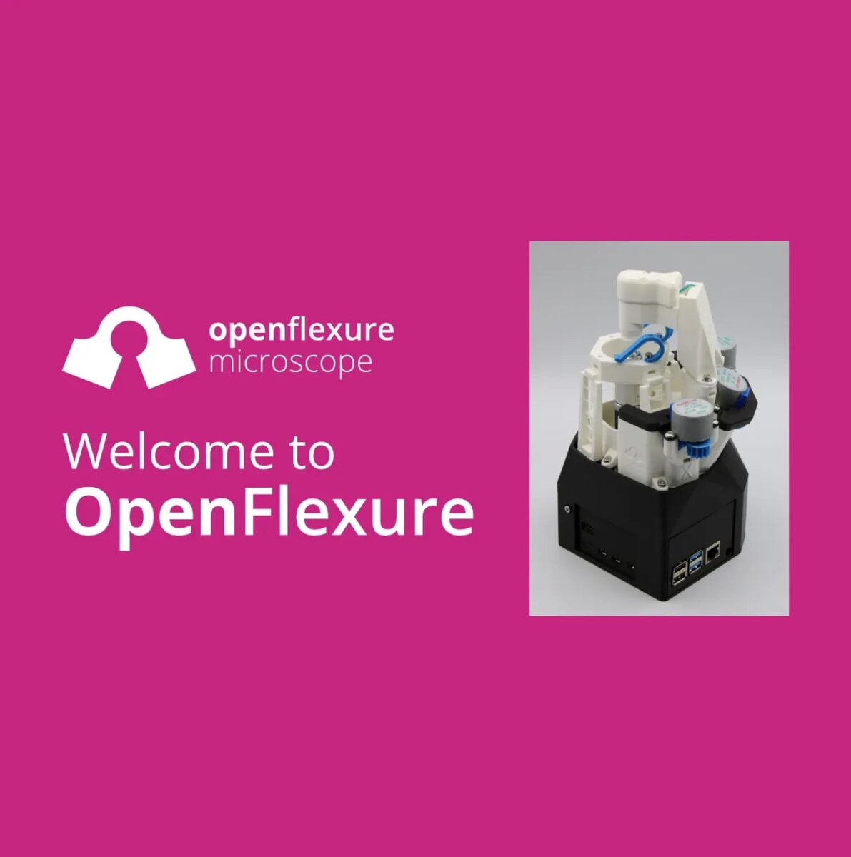OpenFlexure 환영 화면